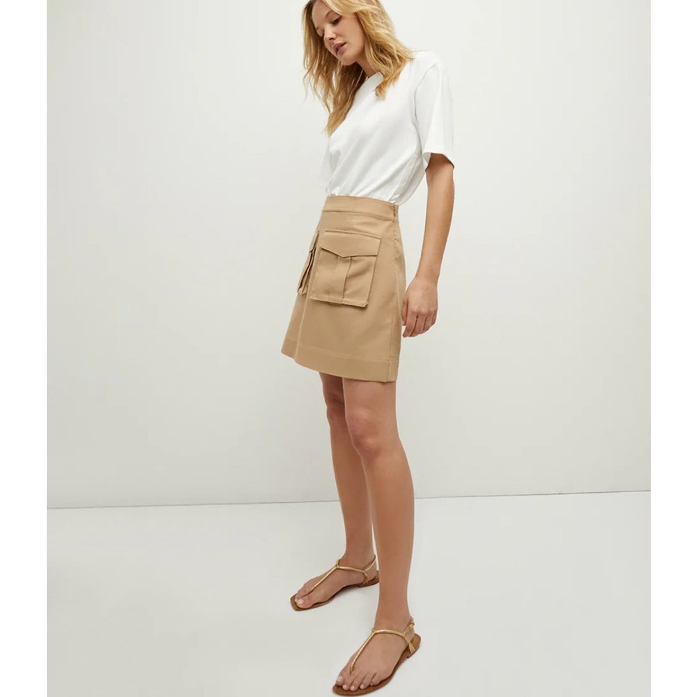 Veronica Beard White and Tan Dress - Picture 3 of 12